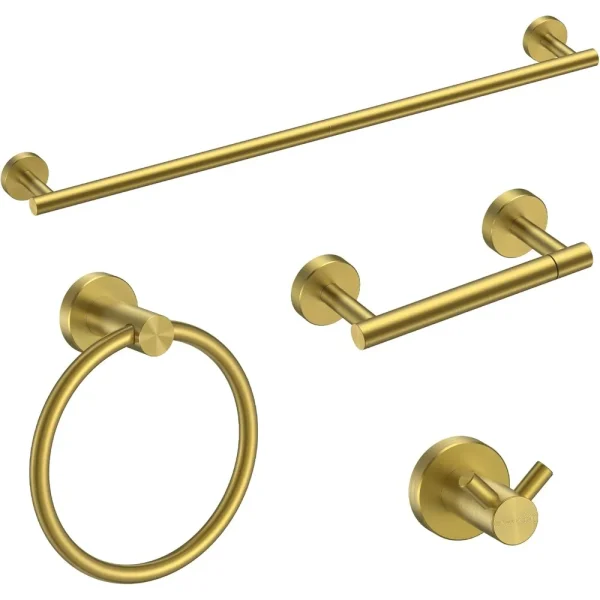 24 Inch Towel Bar Set, Modern for Bathroom, 4 Pieces