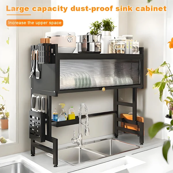 Dustproof Kitchen Organizer Rack