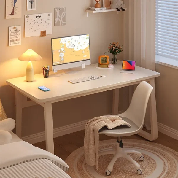 Computer Desk Modern Simple Style White