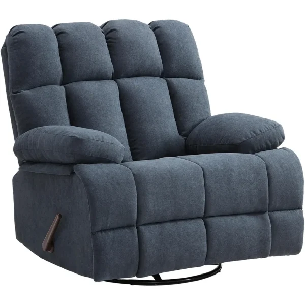 Oversized Recliner Chair, Extra Wide Manual360°Swivel