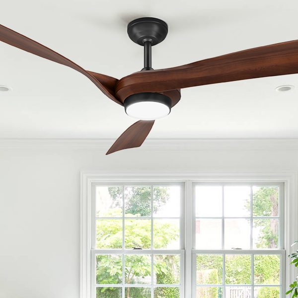 Ceiling Fans, 52 Inch 6 Speeds Remote Control Led Dimmable Reversible